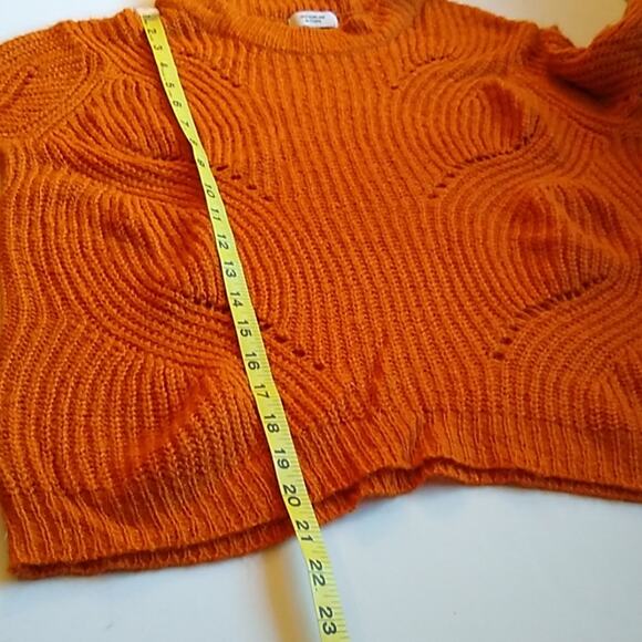 Jacqueline De Yong Women's Size Small burnt orange sweater Fall, Warn, Fun - Picture 6 of 7